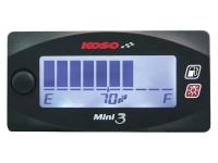 Fuel Gauge KOSO Digital Race Fuel Meter Mini GP Style 3 with white back light KOSO Motorcycle & Scooter Racing Accessories