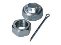 wheel nut M16 SW24 with cap and split pin for output shaft for Piaggio Zip 50 2T SP 2 LC 00-05 (DT Disc / Drum) [ZAPC25600]