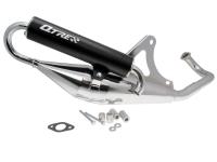 Tecnigas High-Performance Scooter Exhaust Q-Tre Chrome series for Kymco, SYM horizontal AC Scooters