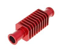 Scooter Flow Cooler Hose Connection Square in Red for Radiator by 101 Octane Universal Scooter Parts