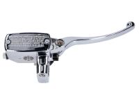 GY6 Front Brake cylinder w/ lever chromed (handlebar d=25mm) for ZNEN 150, GY6B, Grand Retro, Puma, Wolf, IVA, Gorilla, Fly 150, TNG Scooters
