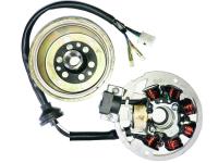 Parts For Benelli Scooters - OEM Replacement Alternator and 7 Coil Magneto Complete Scooter Electrical Assembly for QJ50QT-2 Benelli QJ50QT-29A, Adnretti, 34300G02F000 Scooters