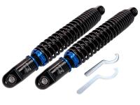 Forza Shock Absorbers - Moped Gas Shock Absorber set Forsa 370-400mm Adjustable for Mopeds and Enduro Simson S50, S51, S53, S70, S83 Enduro
