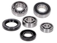 50cc 1E40QMB 2-stroke Engine Parts For Scooters - Complete Spare Gearbox Bearing Set with oil seals for CPI, QJ, Keeway, TNG, United Motors, Tank, Motofino, MuZ, Vento