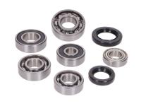150cc Scooter Engine Parts GY6 - Complete Gearbox Bearing Set w/ oil seals for 152QMI 152QMJ 157QMI 157QMJ 125cc-150cc 4-stroke China Scooter Engines
