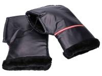 Moto Rider Accessories Cold Weather Bike Mitts - Bar Mitts Handlebar Muffs MKX imitation leather in black