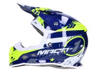 Shop Dirt Bike Helmets & Motocross Helmets - Motocross Trendy T-902 Mach-1 blue / yellow - different sizes