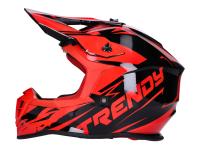 Shop Premium Dirt Bike & Motocross Helmets -  Helmet Motocross Trendy T-903 Leaper black / red - different sizes