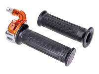 Lusito Throttle Tube Grip Set - 22mm Lusito M84 road style - universal parts for Scooter, Moped, ATVs
