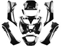bodywork kit 8-piece black glossy for Piaggio MP3 125-500 2008-2013