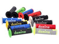 Shop Domino Racing Motorcycle Handlebar Grips - On-road Race A450 Domino Set Two-Colored Open End Grips for Scooters & Motorbikes