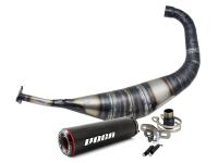 Genuine VOCA High Performance Racing Parts Exhaust System VOCA Carbon 80cc for Minarelli AM6 Enduro, Supermoto Bikes