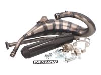 Yasuni Exhaust Systems & High-Performance Muffler Upgrades Shop - Yasuni Exhaust System for Cross HM MAX carbon fiber for Aprilia RX, SX, Derbi R, SM, Gilera RCR, SMT