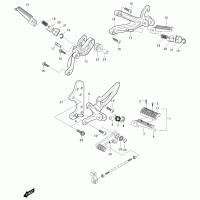 FIG29 gear shift lever & foot pegs