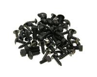 101 Octane Scooter Accessories Black Fairing Screw Set for Yamaha Aerox, MBK Nitro Scooters