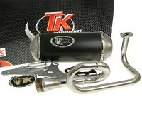 - QMB139 GMax Performance Exhaust System by Turbo Kit - GMax 4T Race Muffler for GY6, 139QMB 50cc China Scooters