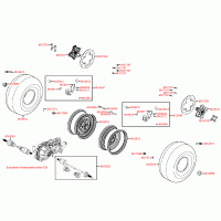 F07 front wheel with brake & drive shaft