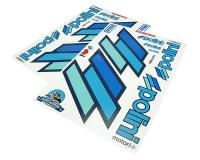 Polini Racing Team Sticker Decal Set for Scooters DIN-A2 Clear See Through by Polini Performance Scooter Parts