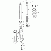 F06a front fork single parts