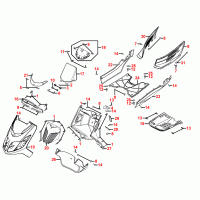 F05 front fairing / body parts, footboard