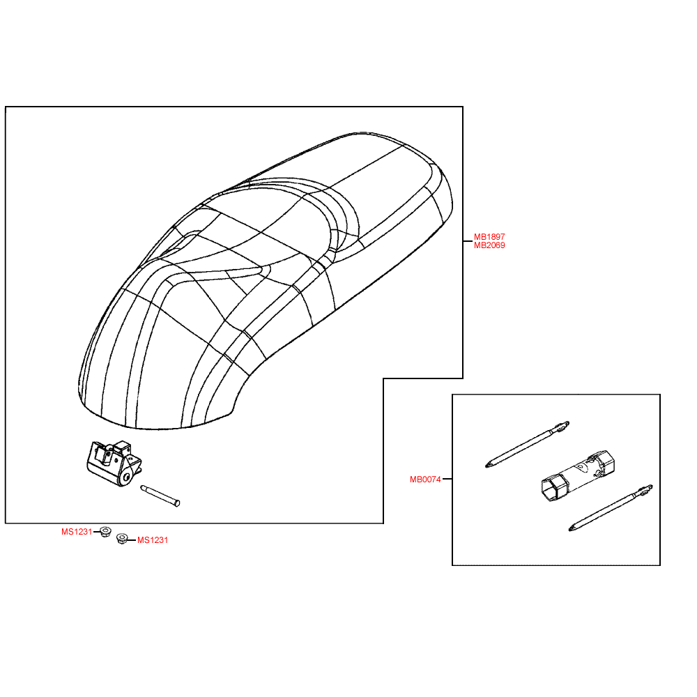 F09 seat, vehicle tools