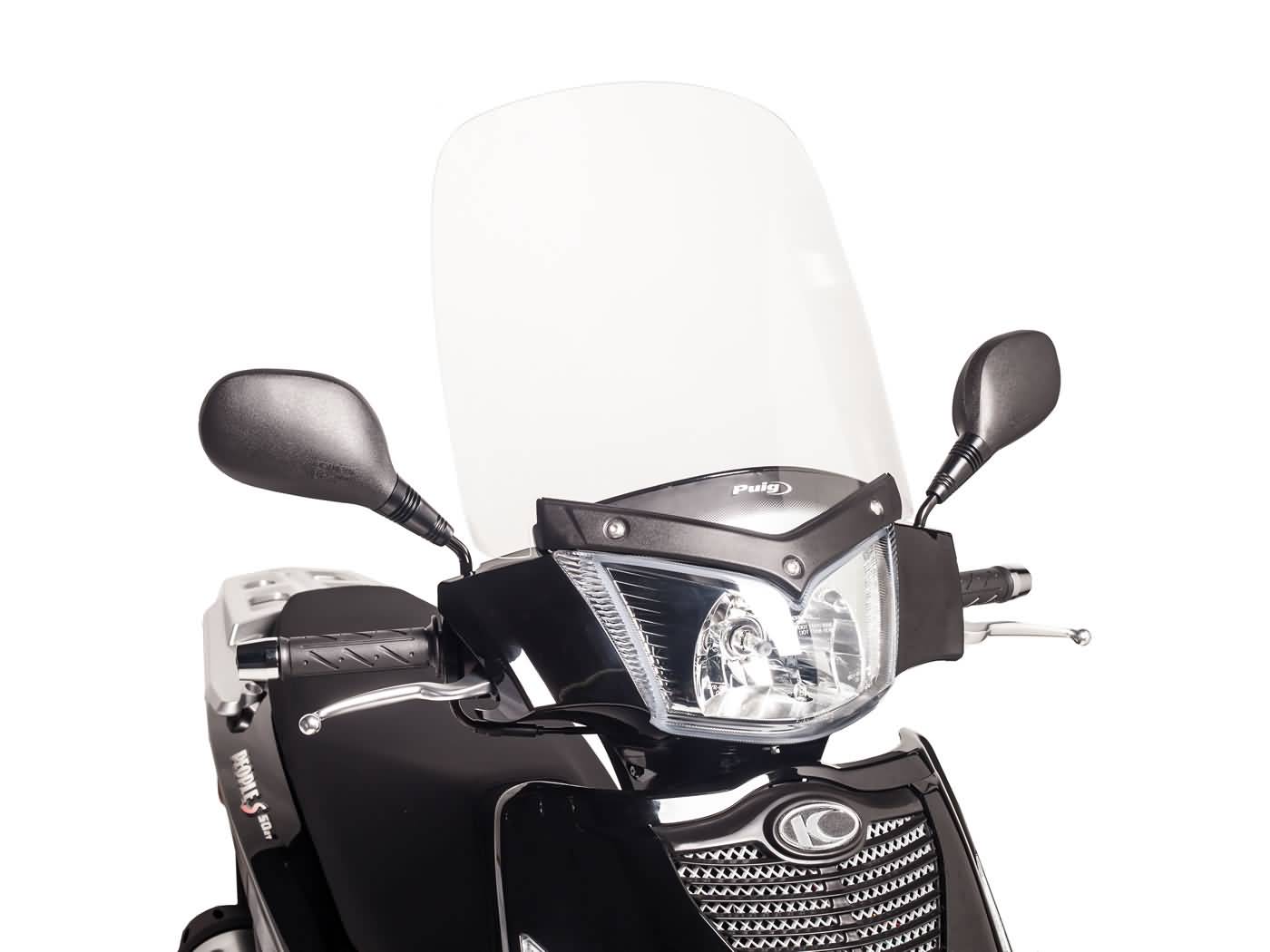 Kymco Windshields for Scooters by Puig Windshield Puig T.S. Transparent Clear for Kymco People S