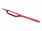 Enduro handlebar aluminum w/ crossbar red color 22mm - 820mm