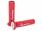 handlebar grip set Domino A010 On-Road red / white with open ends