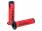 handlebar grip set Domino A450 on-road racing red / black with open ends