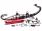 exhaust Yasuni Carrera 10 red for Peugeot horizontal, Kissbee 50, Ludix, Pure, Streetzone 50, Speedfight 4