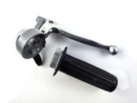 Gas handle fitting silver black ball lift for Hercules K MK PL M P Prima moped moped