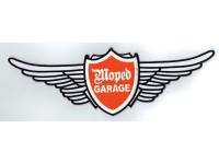 Moped garage wing logo patch large