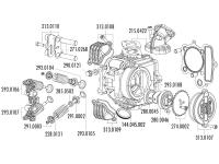 cylinder gasket set Polini 107cc 52mm for Honda XR 50