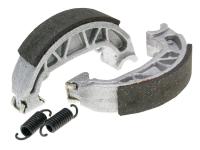 brake shoe set Polini 100x20mm w/ springs for drum brake for Piaggio Free, NRG, TPH/Typhoon 50, Zip Base 25/50