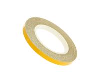 reflective wheel / rim stripe 5mm width - yellow - 600cm length