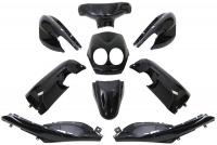 fairing kit EDGE 7-piece black metallic for Yamaha Neos, MBK Ovetto 50cc 2-stroke 2008-