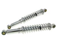 Puch Moped Spares 340mm Adjustable Shocks Complete Absorber Set in Chrome for Puch Mopeds