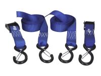 tie down straps 25mm x 3.0m with safety hooks - 2 pieces = 42110