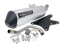 Tecnigas High-Performance Scooter Exhaust Tecnigas 4SCOOT Series for Piaggio Quasar engine LC 125-200cc, Beverly 125cc Scooters