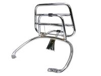 Vespa Scooter Luggage Rack Accessories for Modern Vespa Folding Rear Luggage Rack in Chrome for Vespa Primavera 50, Vespa Primavera 150, Vespa Sprint 150ie Scooters