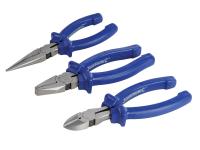Scooter Shop Essential Pliers set Silverline 160mm 3-piece long nose, combination & side-cutting pliers by Silverline Scooter Tools and Accessories