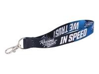 Shop Racing Planet Moto Branded Lanyard Accessory Keychain -  Racing Planet Logo Short in Blue/Black