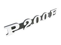 side cover badge "P200E" for Vespa P 200 E
