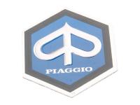 horn cover emblem / badge Piaggio 25x30mm aluminum to glue for Vespa PX, PE 80, 125, 200