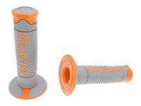 handlebar grip set Domino A260 off-road grey / orange