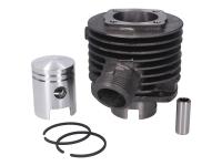 60cc Classic Moped Engine Parts - Replacement Moped Cylinder Kit 40mm for Sachs 50 AC, 12mm