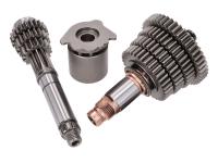 gearbox / gear shaft set 4-speed complete, original gear ratio for Simson S51, S53, S70, S83, SR50, SR80, KR51/2, M541, M741