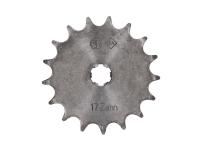 Classic Moped Parts - Spare front sprocket 17 teeth old type for Simson Mopeds S50, KR51/1 Schwalbe, SR4-1 Spatz, SR4-2 Star, SR4-3 Sperber, SR4-4 Habicht, Duo Mopeds