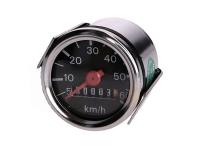 Classic Moped Parts - Moped Speedometer universal 60km/h black for Puch, Herkules, Simson Mopeds