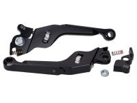 brake lever set CNC black adjustable for Gilera Runner 50 ie Purejet 05-06 [ZAPC46200]